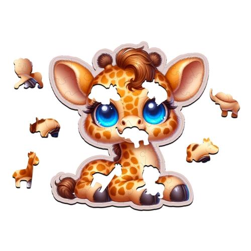 Puzzle Drewniane Żyrafka 50 elementów